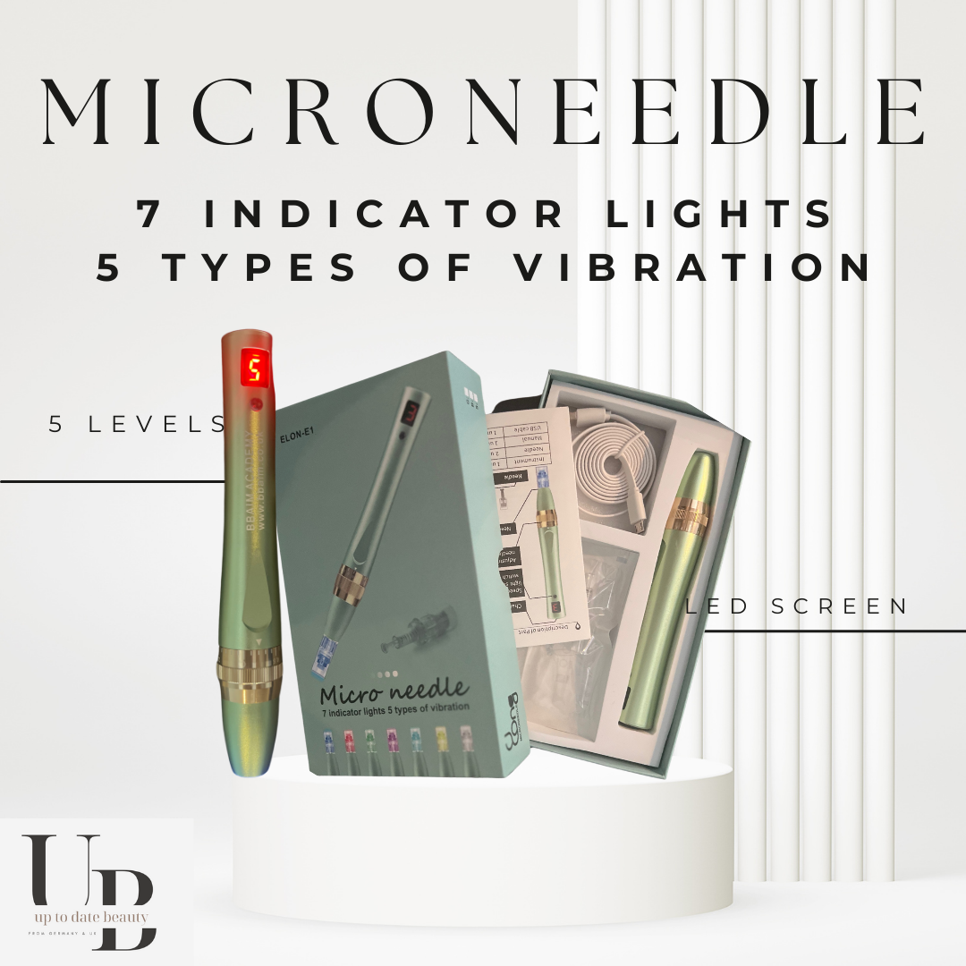 ELO MICRONEEDLING DEVICE + 5 Cadriges (7 Indicator LED Lights & 5 Types of vibration)