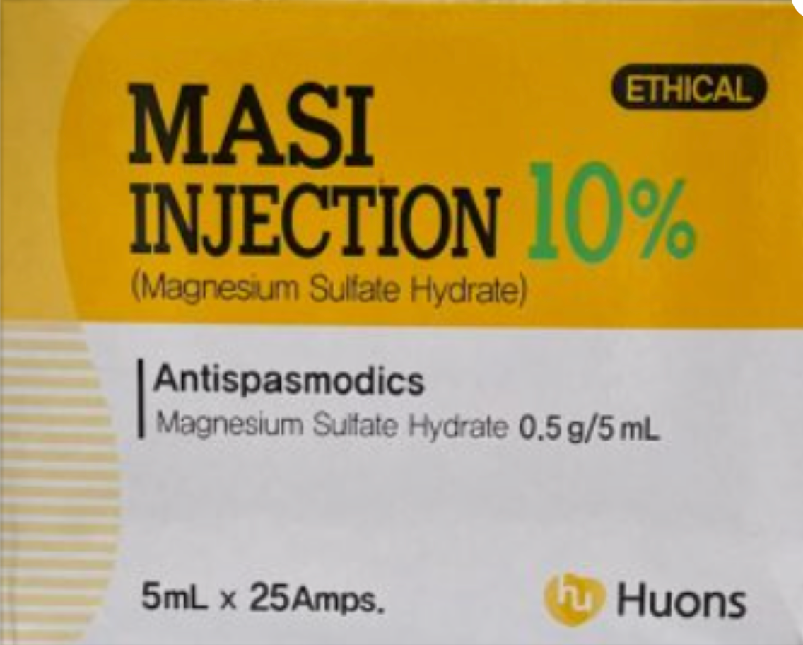 Magnesium Sulfate Hydrate - inj 20Ax5ml IV/IM single vials