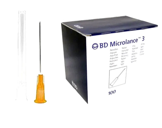 BD Microlance Orange Needles 5 Boxes- 25g