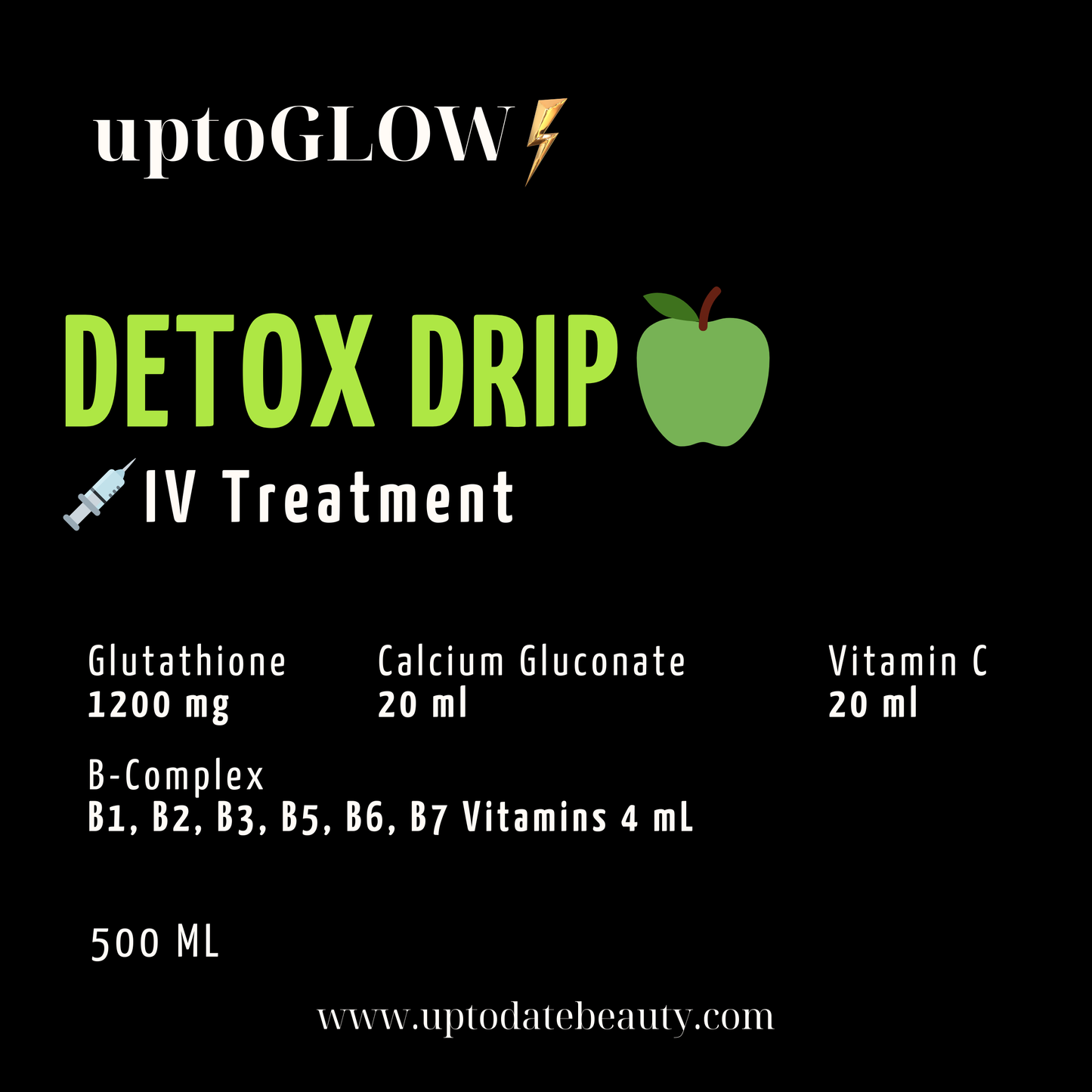 DETOX DRIP - IV DRIP KIT by UptoGLOW