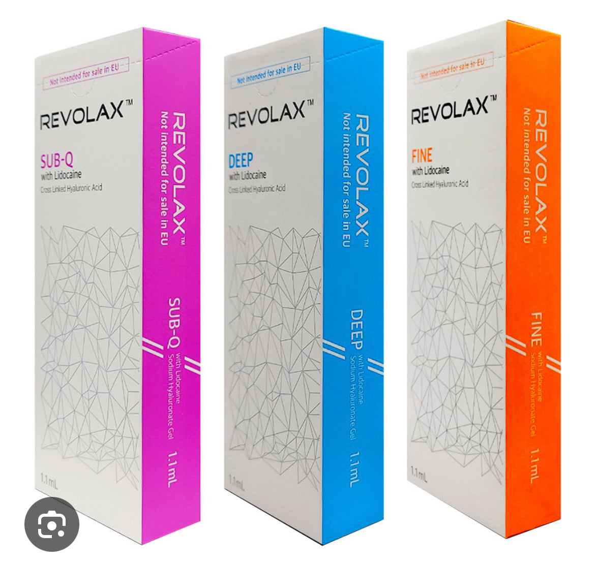 Revolax FINE with Lidocaine (crow’s feet, glabellar lines, and neck wrinkles)