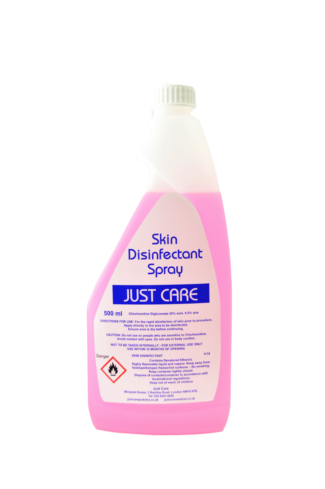 Chlorhexidine for skin disinfection - Bottle of 500ml