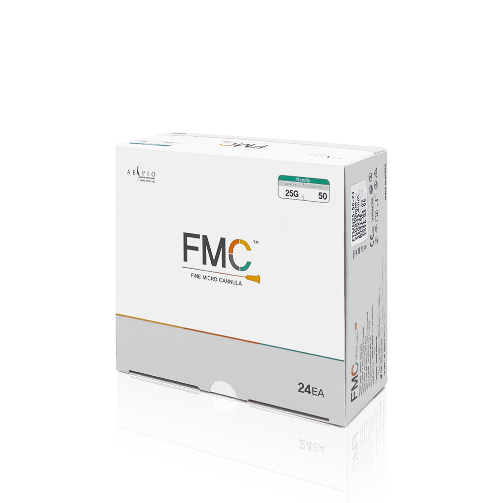 25G Orange 2 inch (50mm) Fine Micro Cannula (FMC) - 24 pcs