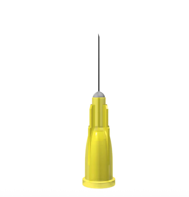30G 1/2" (13mm) Needle (Yellow) - Unisharp x 100