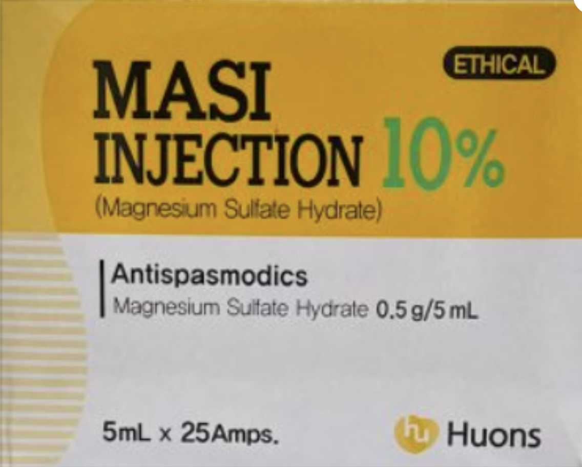 Magnesium Sulfate Hydrate - inj 20Ax5ml IV/IM single vials