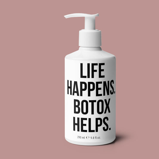 Nourishing Floral Hand & Body Lotion with Natural Essential Oils – Hydrating, Vegan, and Eco-Certified "Life happens. botox helps."